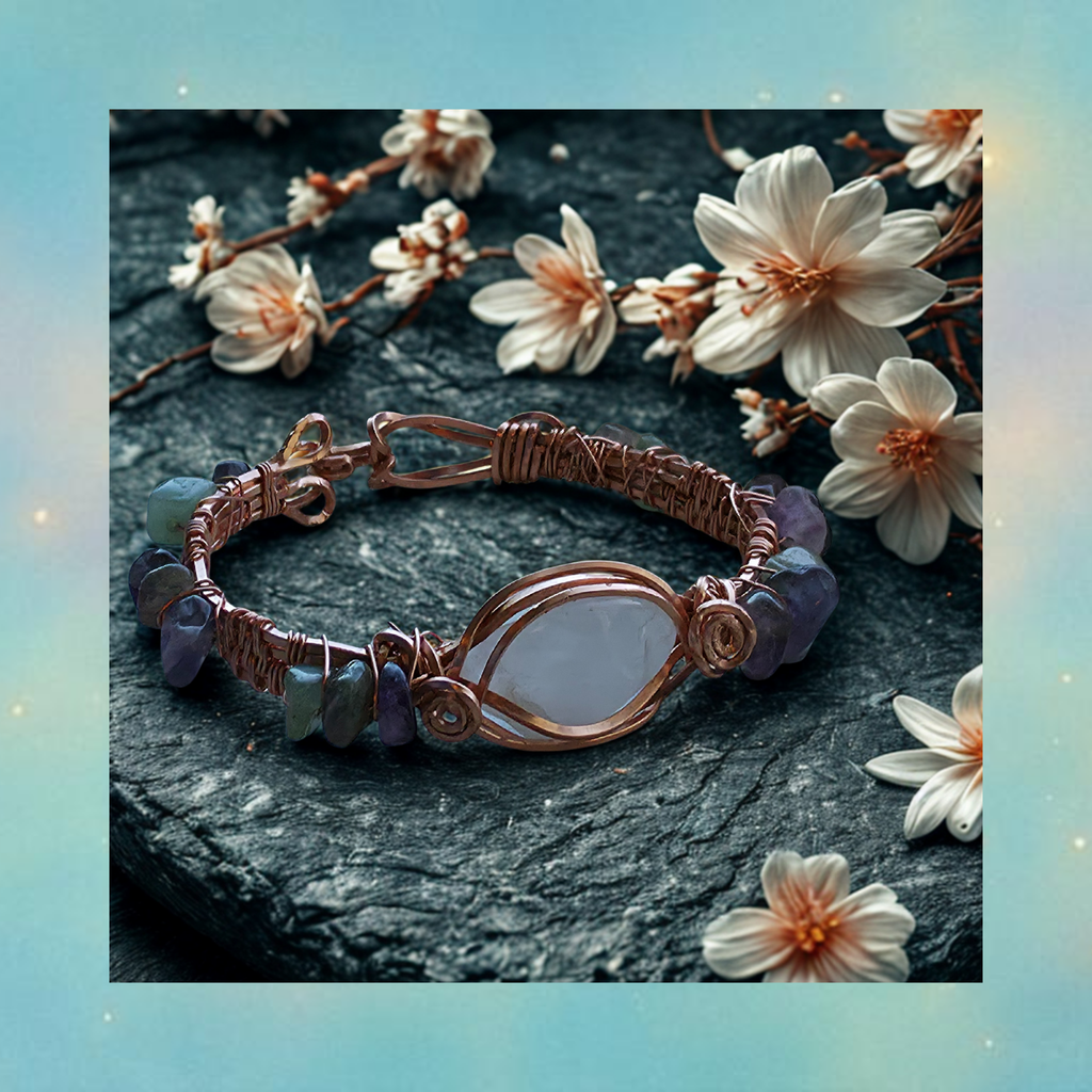 Opalite (multi crystal) - Fairy Garden - Energy Woven Bracelet