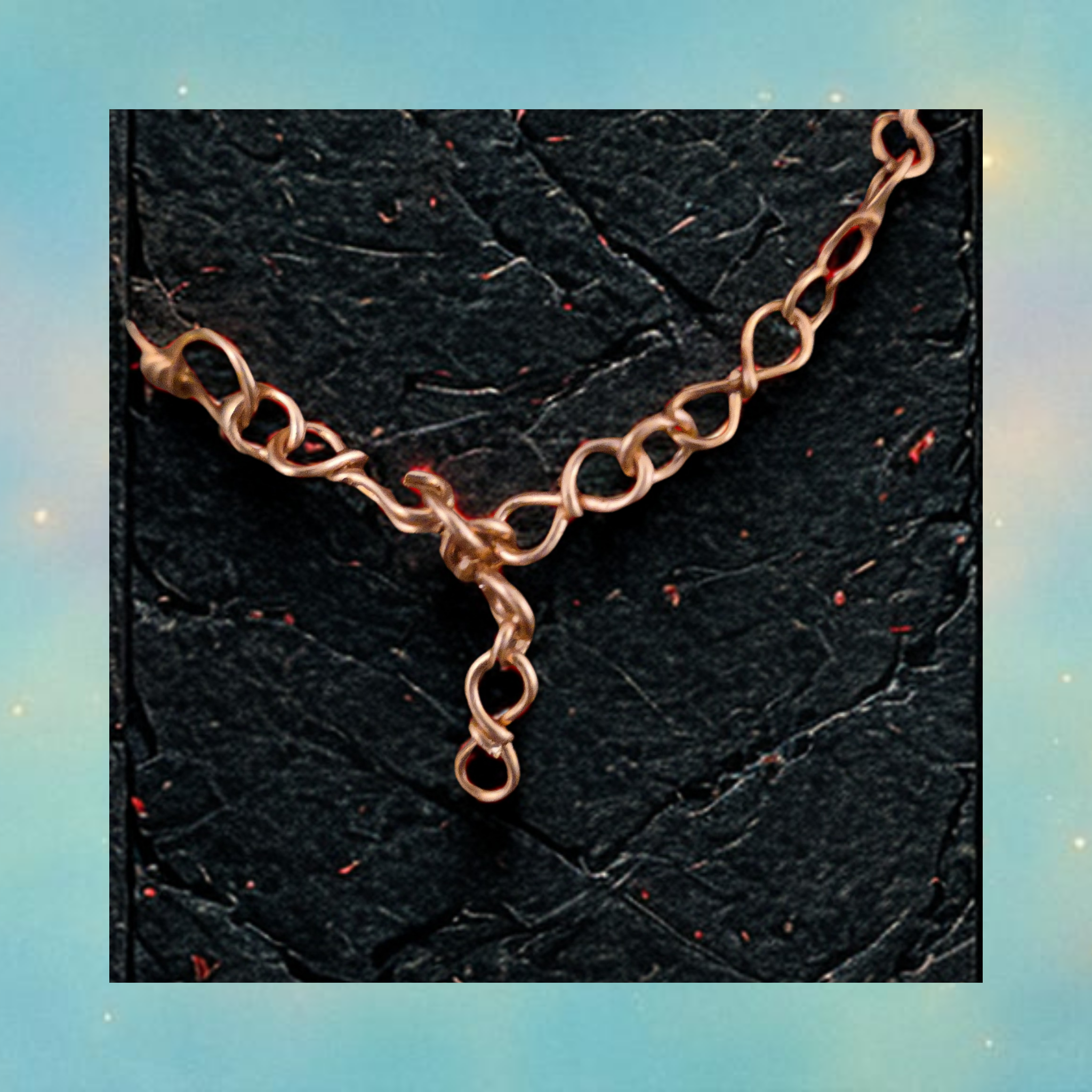✨ Adjustable Copper Bracelet | Garnet
