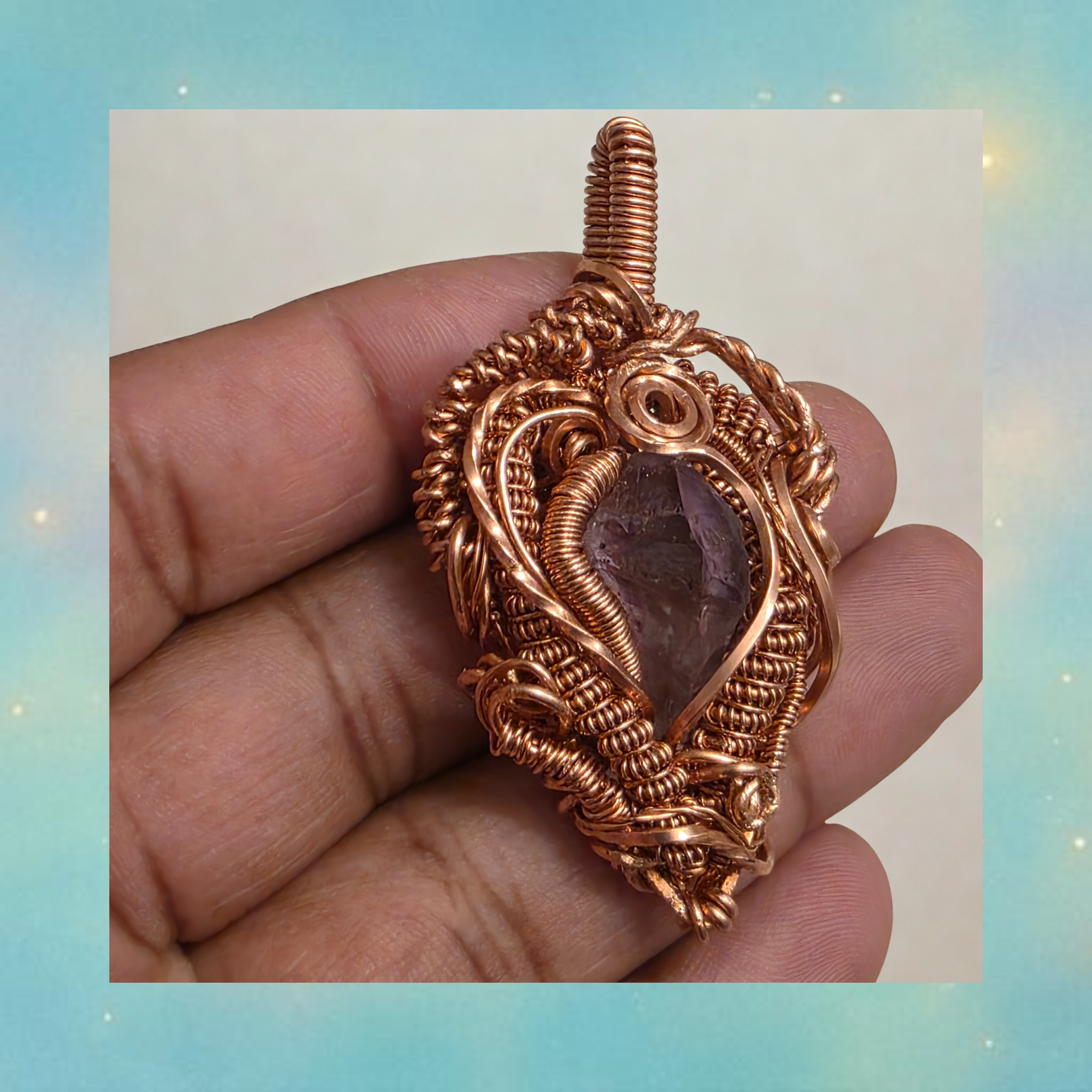 ✨ Amethyst + Copper Talisman ✨